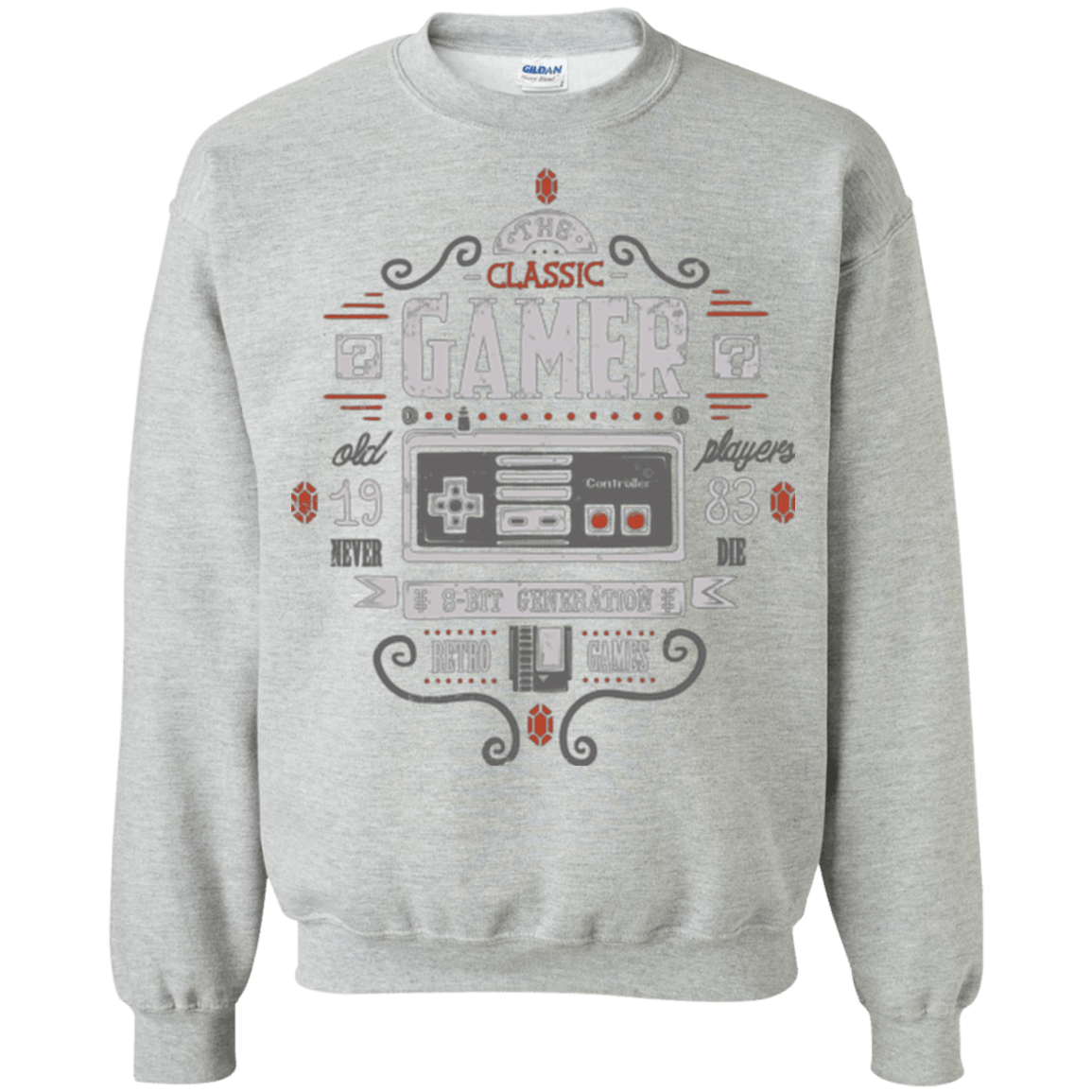 Sweatshirts Sport Grey / Small Classic Gamer Crewneck Sweatshirt