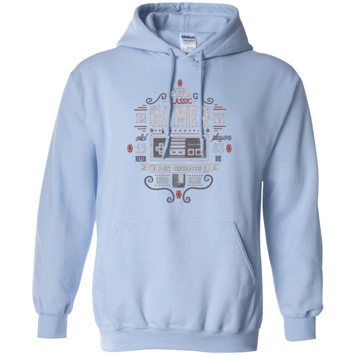 Sweatshirts Light Blue / Small Classic Gamer Pullover Hoodie