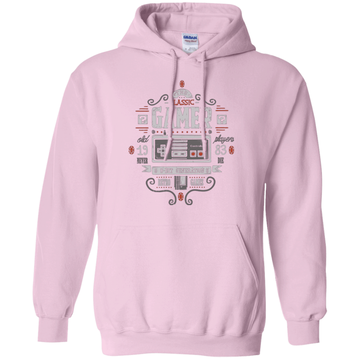 Sweatshirts Light Pink / Small Classic Gamer Pullover Hoodie