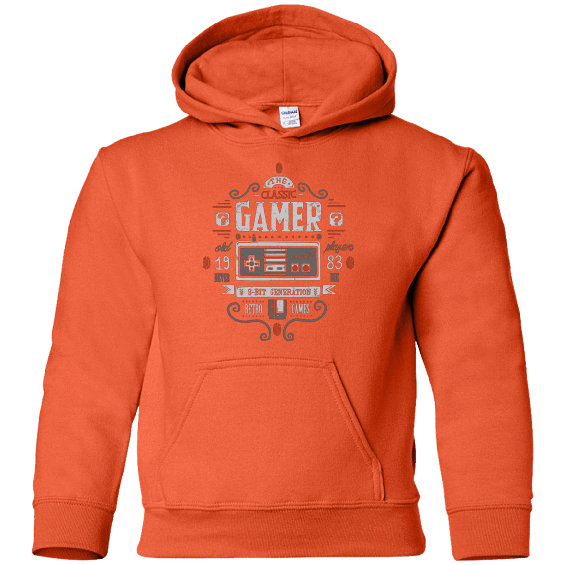 Sweatshirts Orange / YS Classic Gamer Youth Hoodie