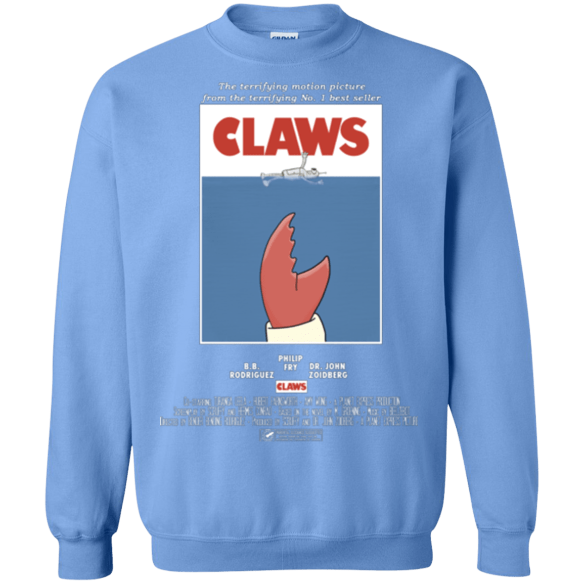 Sweatshirts Carolina Blue / Small Claws Movie Poster Crewneck Sweatshirt