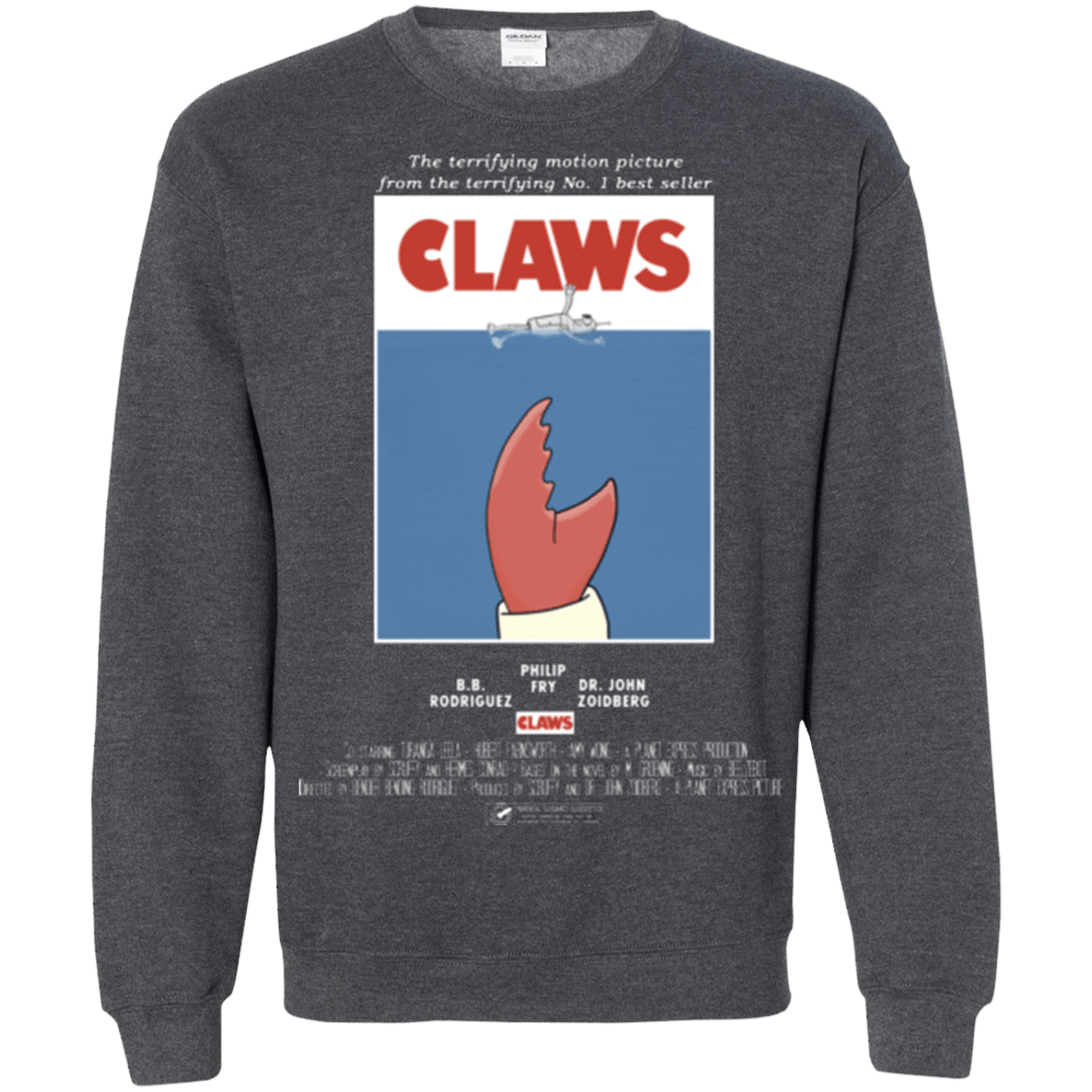 Sweatshirts Dark Heather / Small Claws Movie Poster Crewneck Sweatshirt