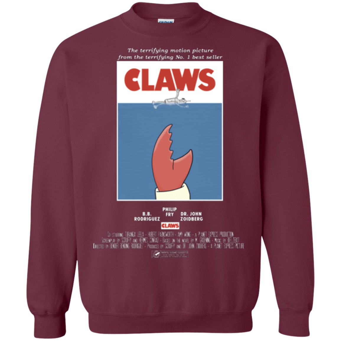 Sweatshirts Maroon / Small Claws Movie Poster Crewneck Sweatshirt