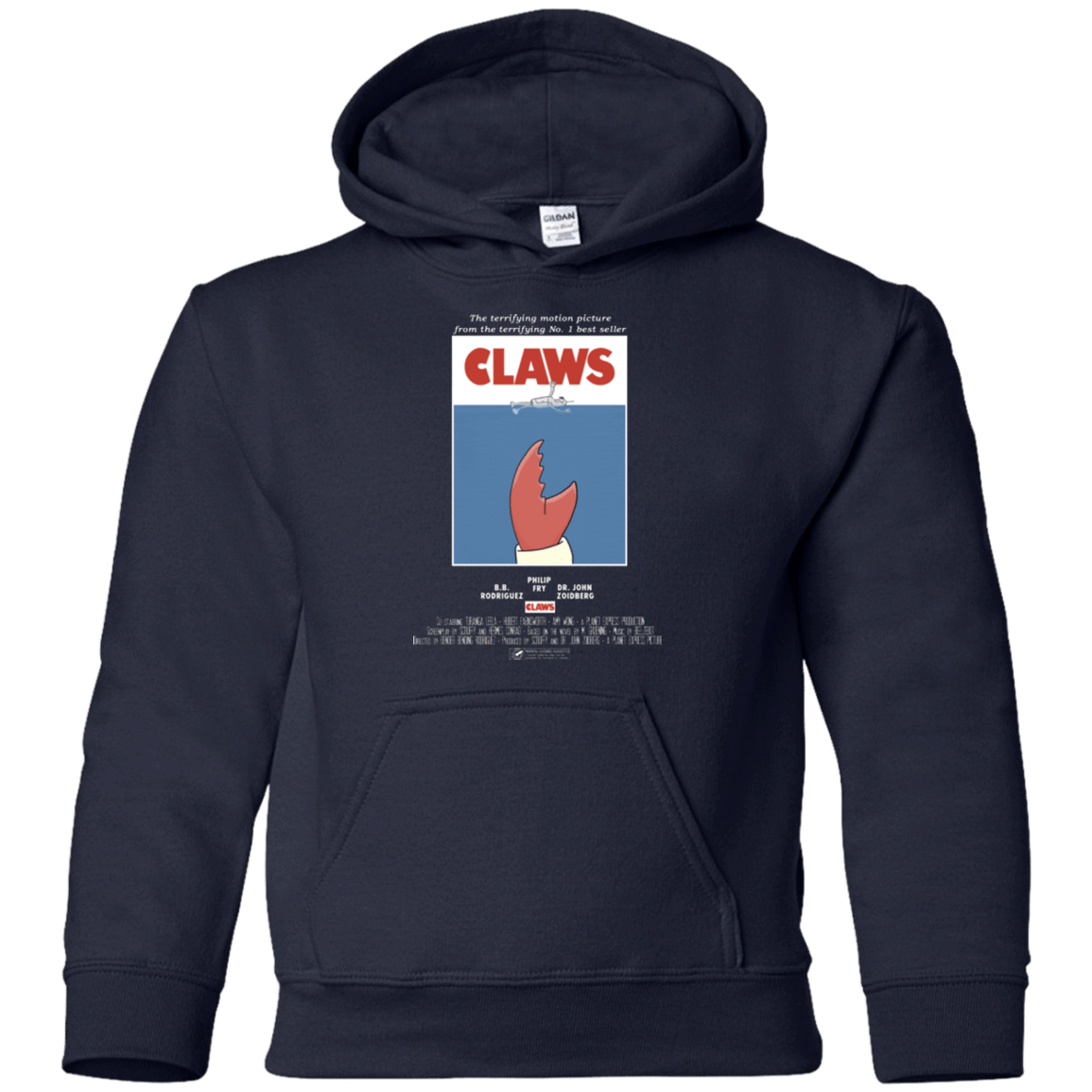 Sweatshirts Navy / YS Claws Movie Poster Youth Hoodie