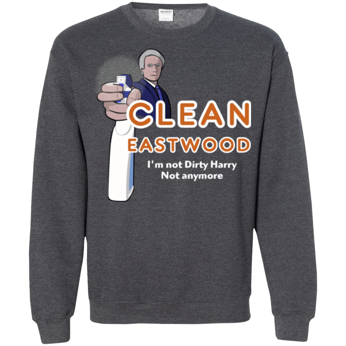 Sweatshirts Dark Heather / Small Clean Eastwood Crewneck Sweatshirt