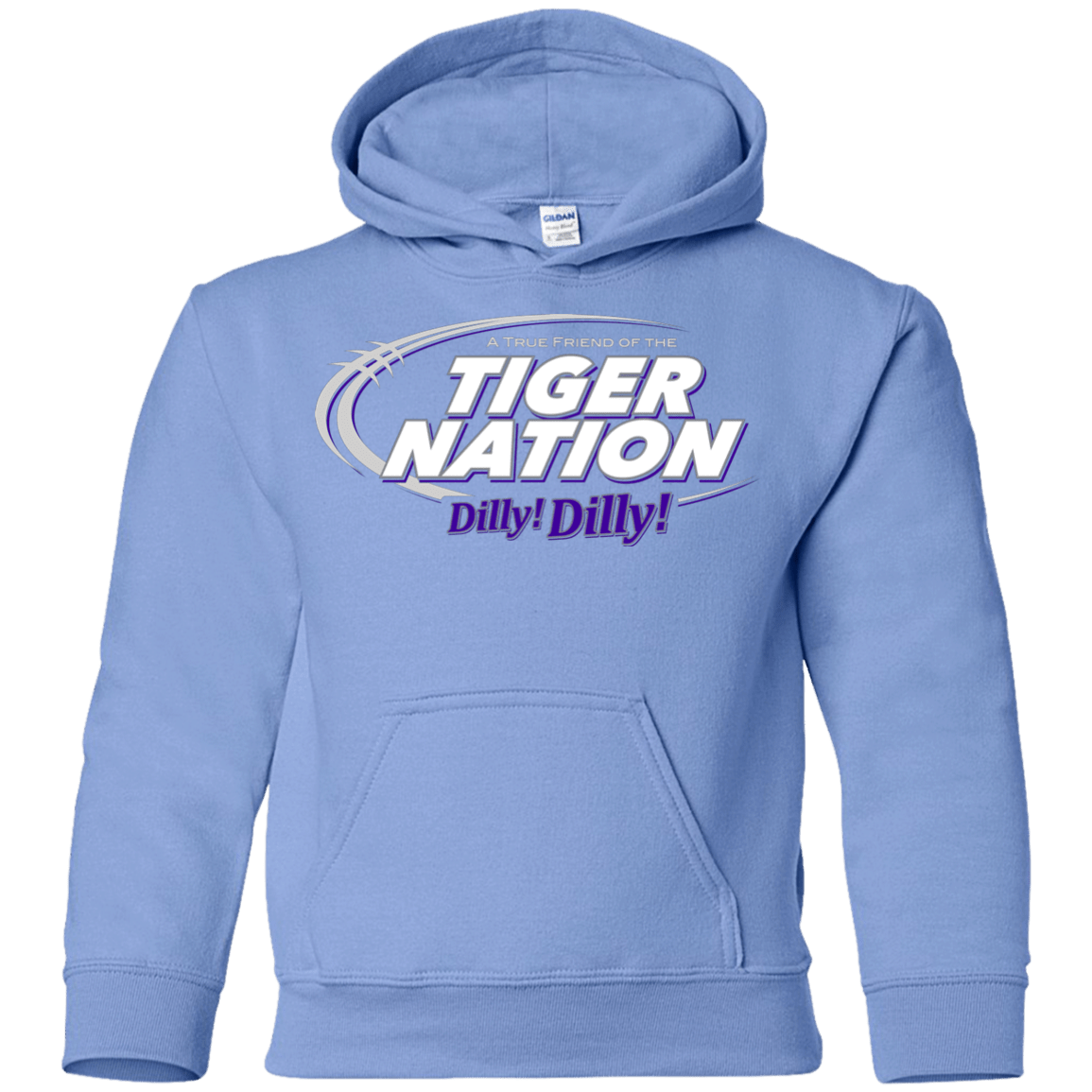Sweatshirts Carolina Blue / YS Clemson Dilly Dilly Youth Hoodie
