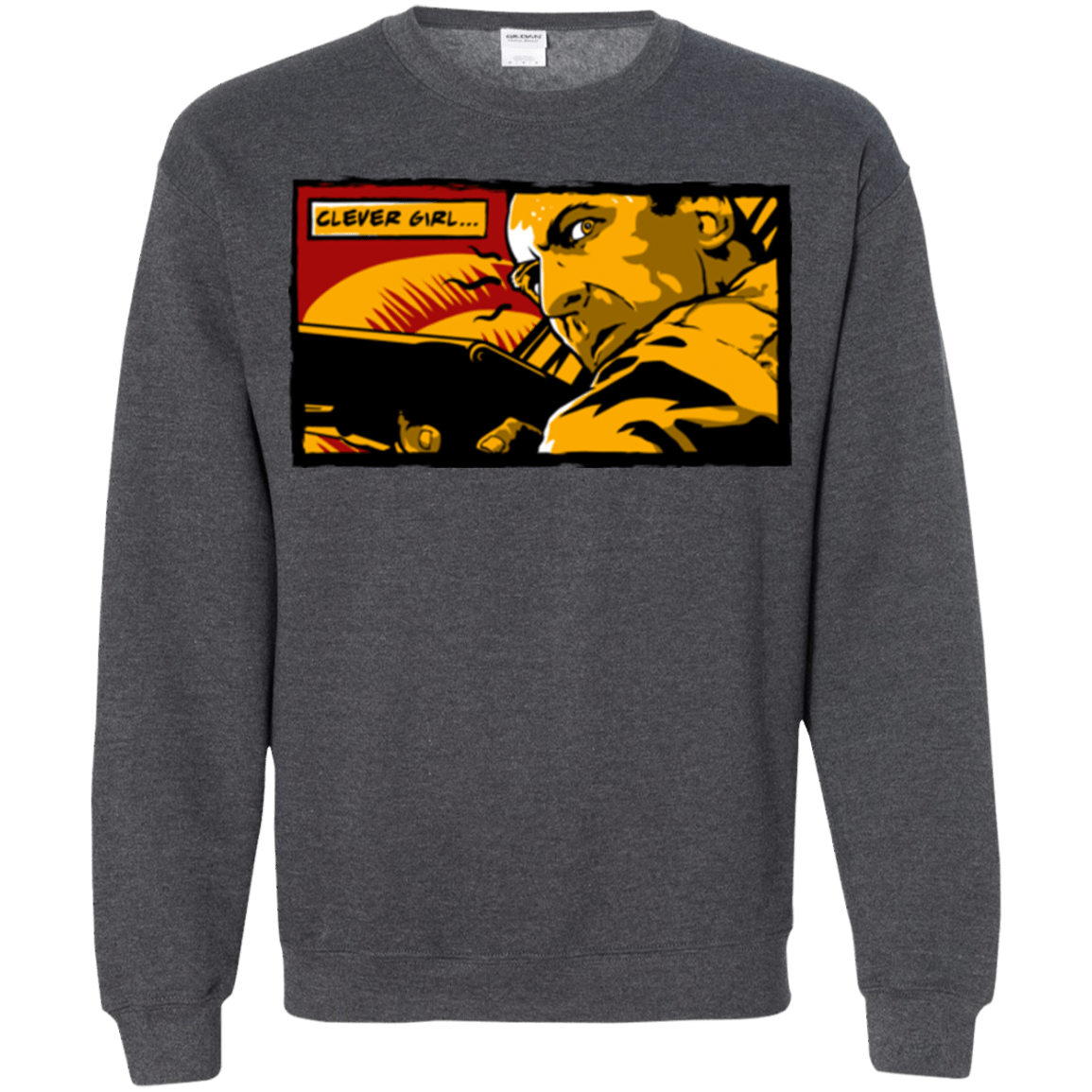 Sweatshirts Dark Heather / Small Clever Girl Crewneck Sweatshirt