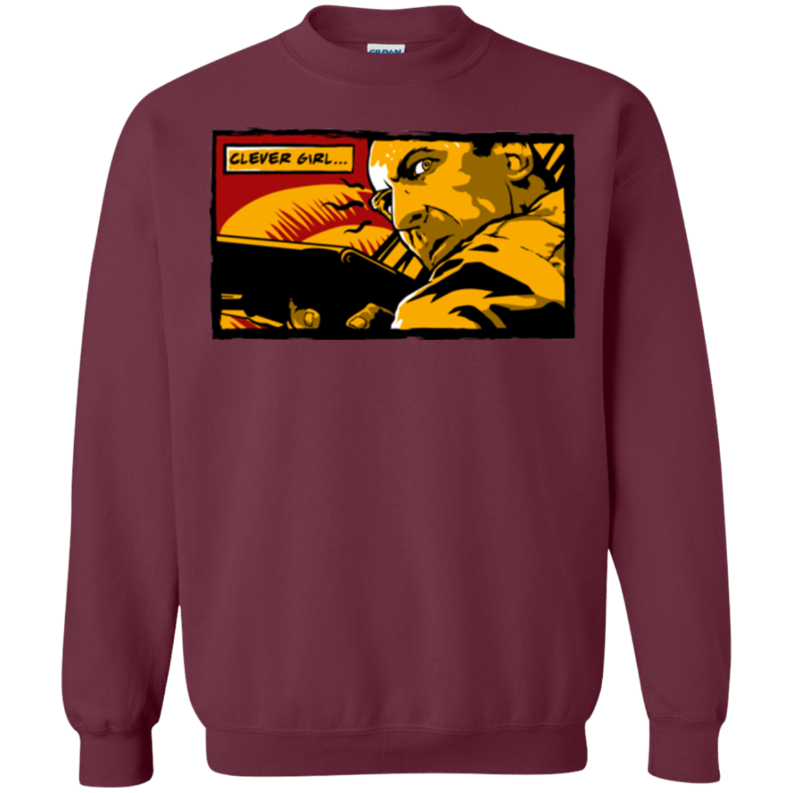 Sweatshirts Maroon / Small Clever Girl Crewneck Sweatshirt