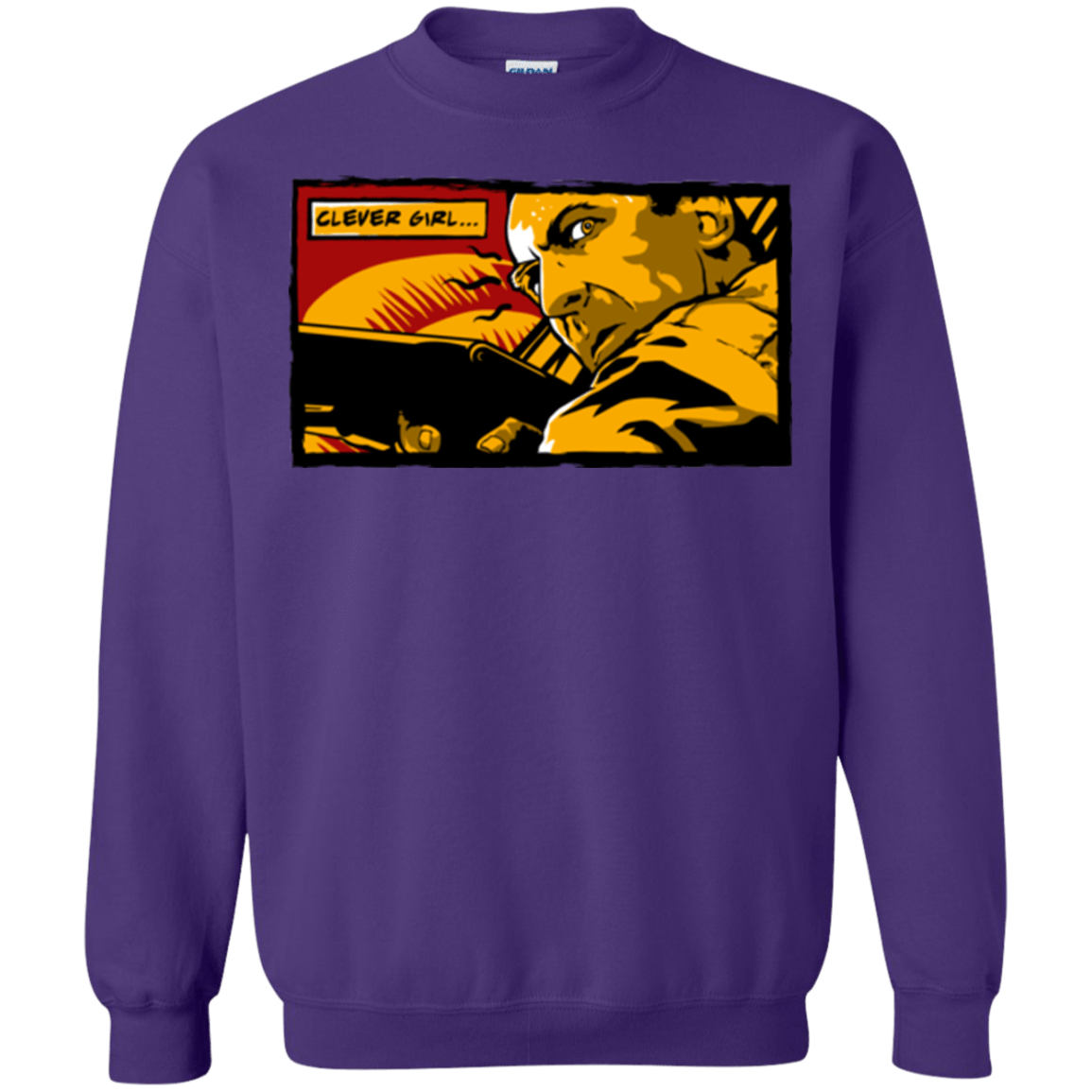 Sweatshirts Purple / Small Clever Girl Crewneck Sweatshirt