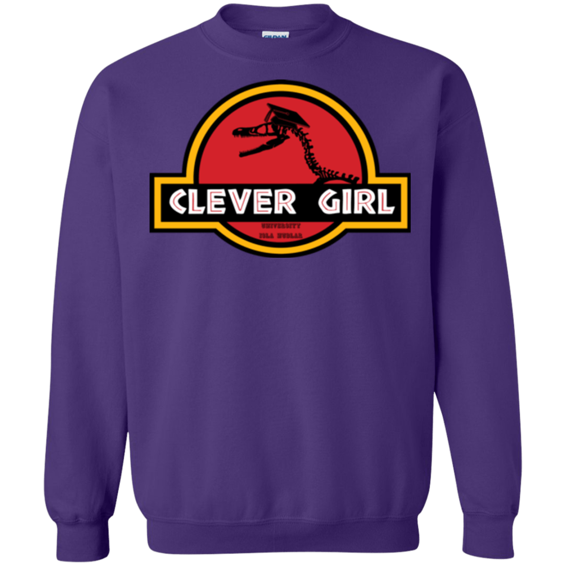 Sweatshirts Purple / Small Clever Girl Crewneck Sweatshirt