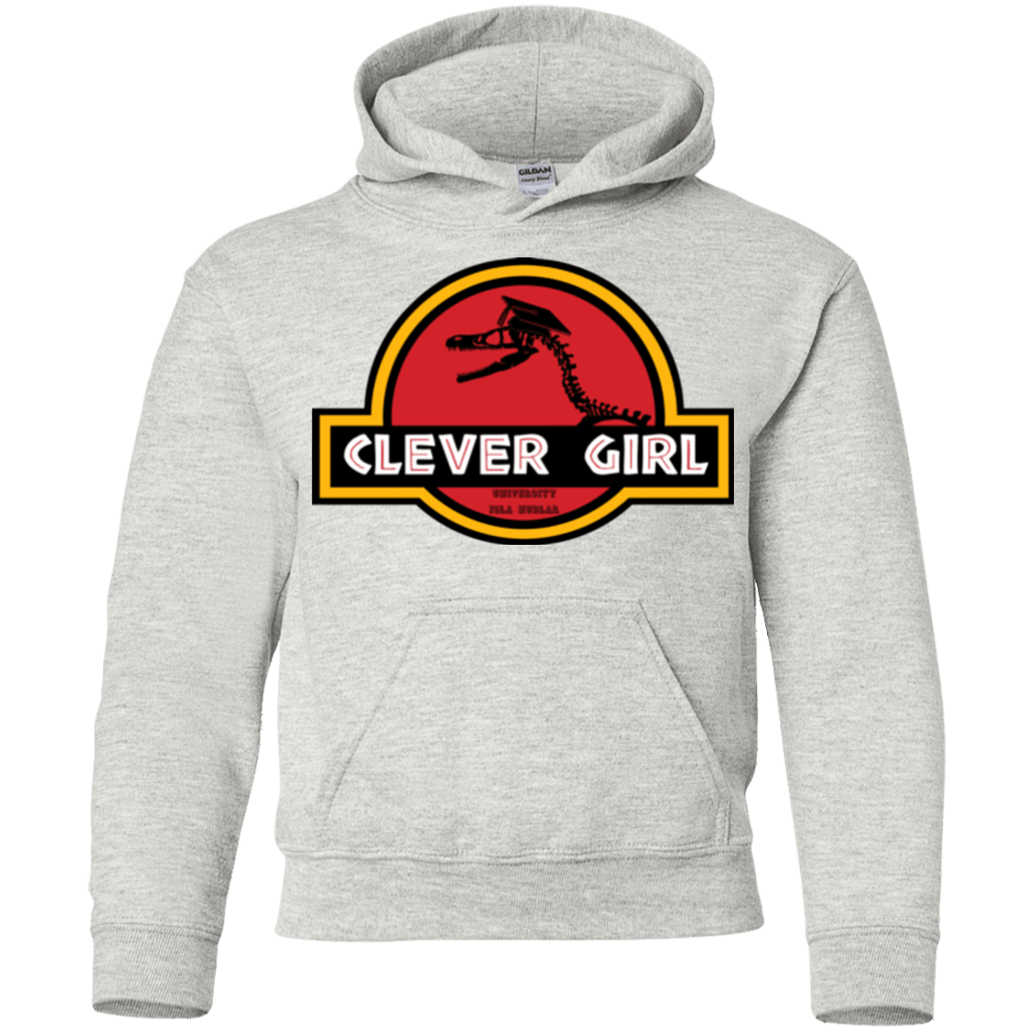 Sweatshirts Ash / YS Clever Girl Youth Hoodie