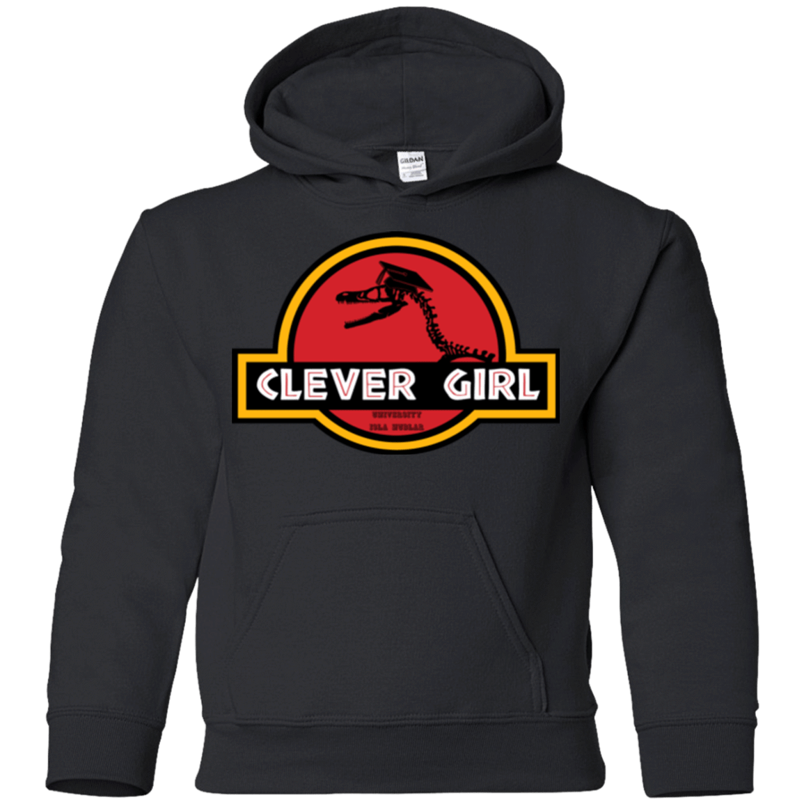Sweatshirts Black / YS Clever Girl Youth Hoodie