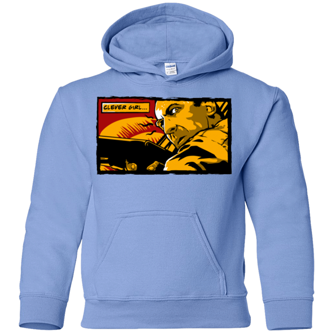 Sweatshirts Carolina Blue / YS Clever Girl Youth Hoodie