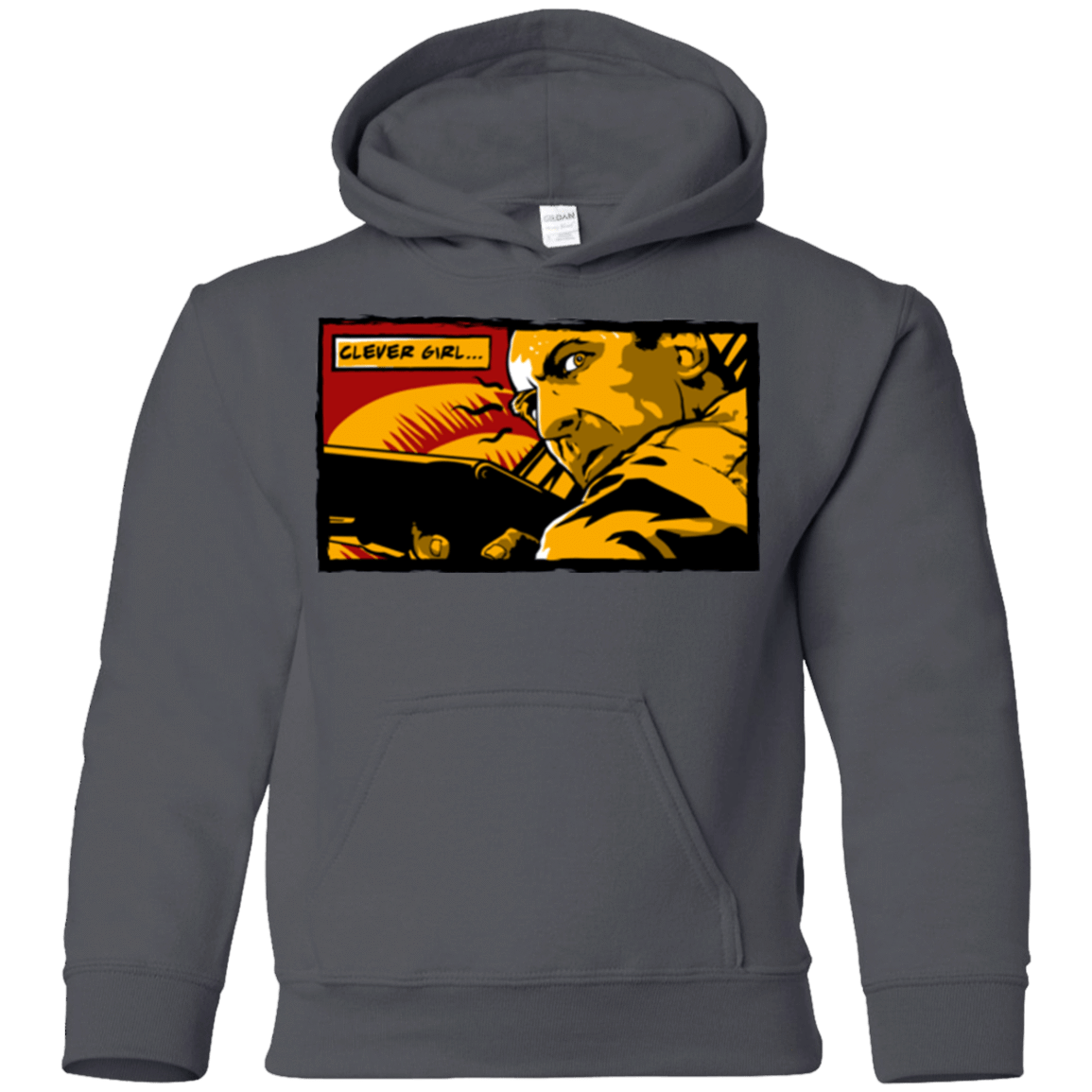 Sweatshirts Charcoal / YS Clever Girl Youth Hoodie