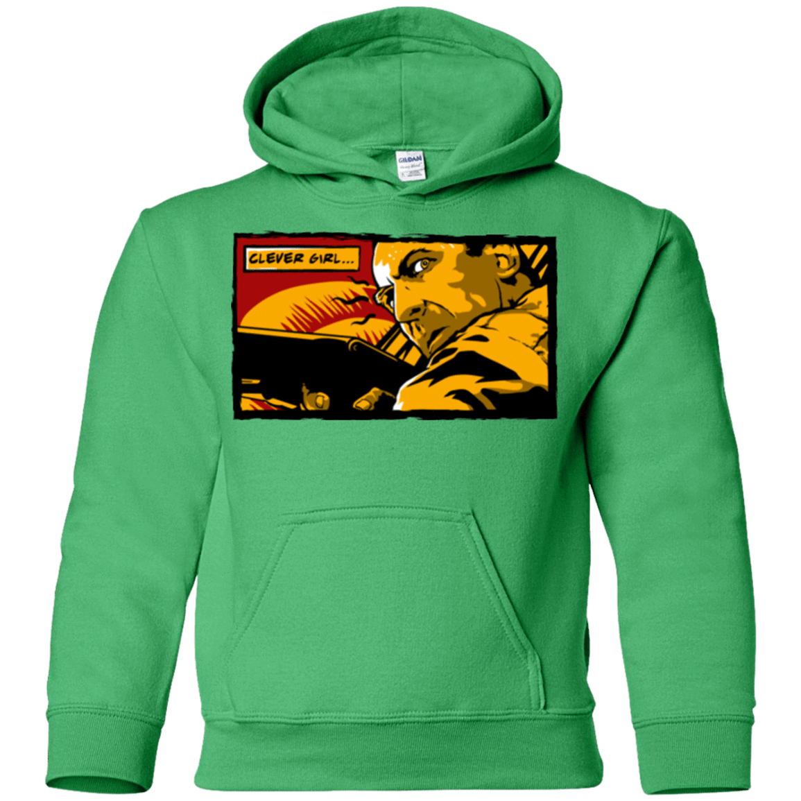Sweatshirts Irish Green / YS Clever Girl Youth Hoodie
