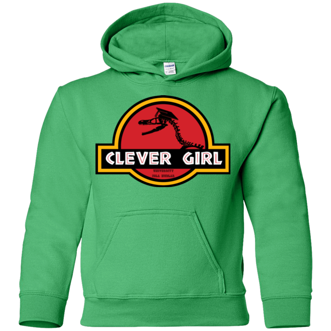 Sweatshirts Irish Green / YS Clever Girl Youth Hoodie