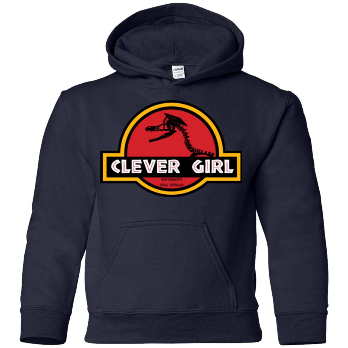 Sweatshirts Navy / YS Clever Girl Youth Hoodie