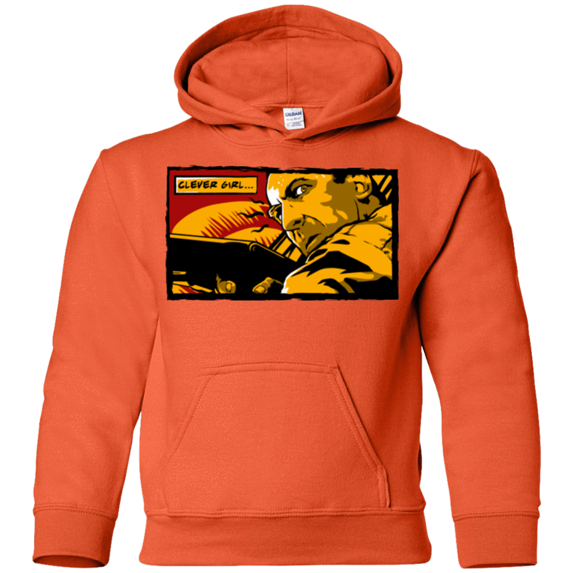 Sweatshirts Orange / YS Clever Girl Youth Hoodie