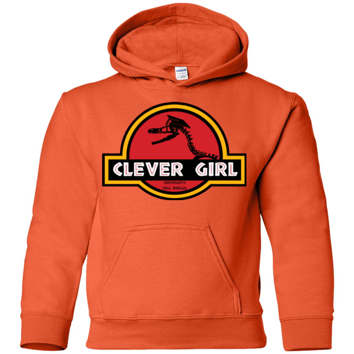 Sweatshirts Orange / YS Clever Girl Youth Hoodie