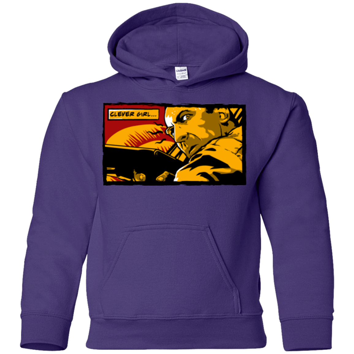 Sweatshirts Purple / YS Clever Girl Youth Hoodie