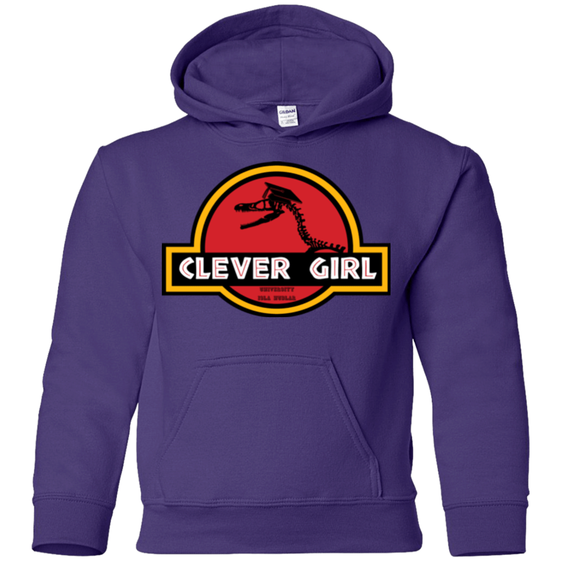 Sweatshirts Purple / YS Clever Girl Youth Hoodie