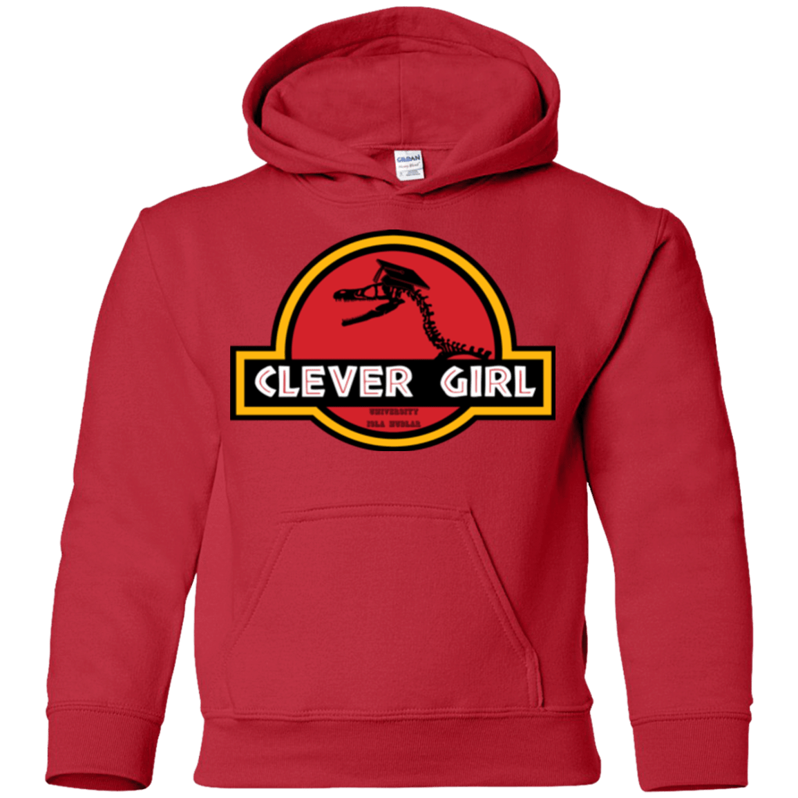 Sweatshirts Red / YS Clever Girl Youth Hoodie
