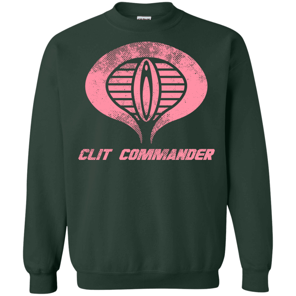 Sweatshirts Forest Green / Small Clit Commander Crewneck Sweatshirt
