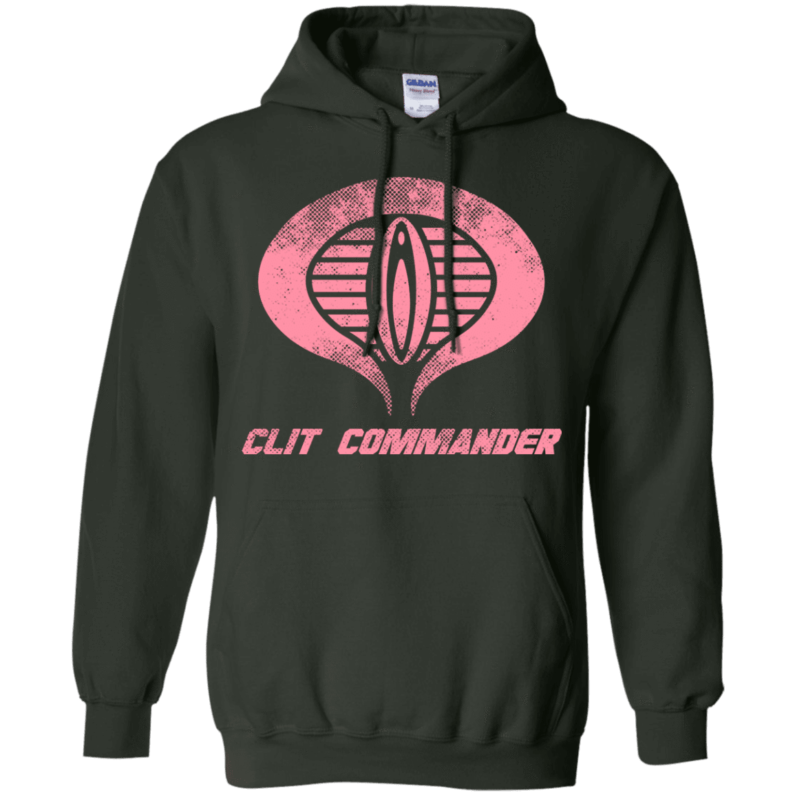 Sweatshirts Forest Green / Small Clit Commander Pullover Hoodie
