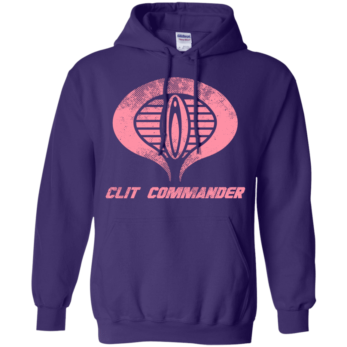 Sweatshirts Purple / Small Clit Commander Pullover Hoodie