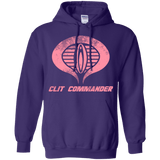 Sweatshirts Purple / Small Clit Commander Pullover Hoodie