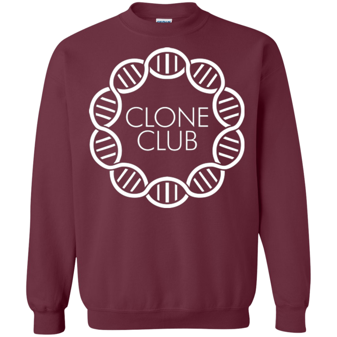 Sweatshirts Maroon / Small Clone Club Crewneck Sweatshirt