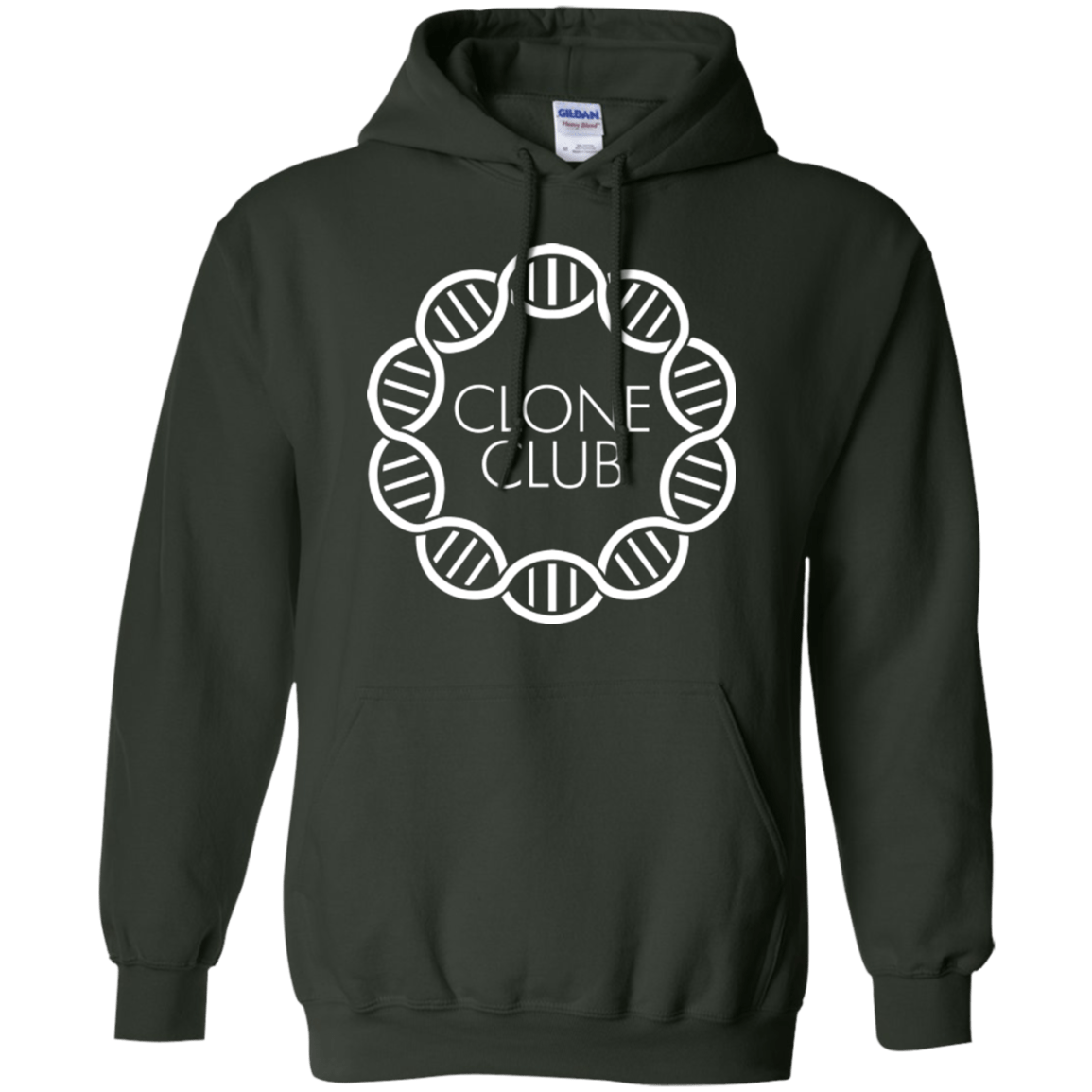 Sweatshirts Forest Green / Small Clone Club Pullover Hoodie