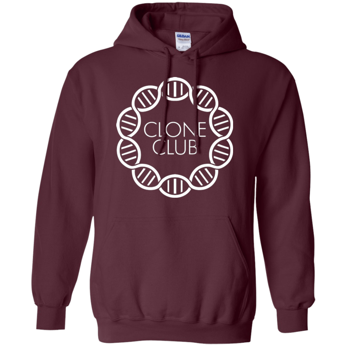 Sweatshirts Maroon / Small Clone Club Pullover Hoodie