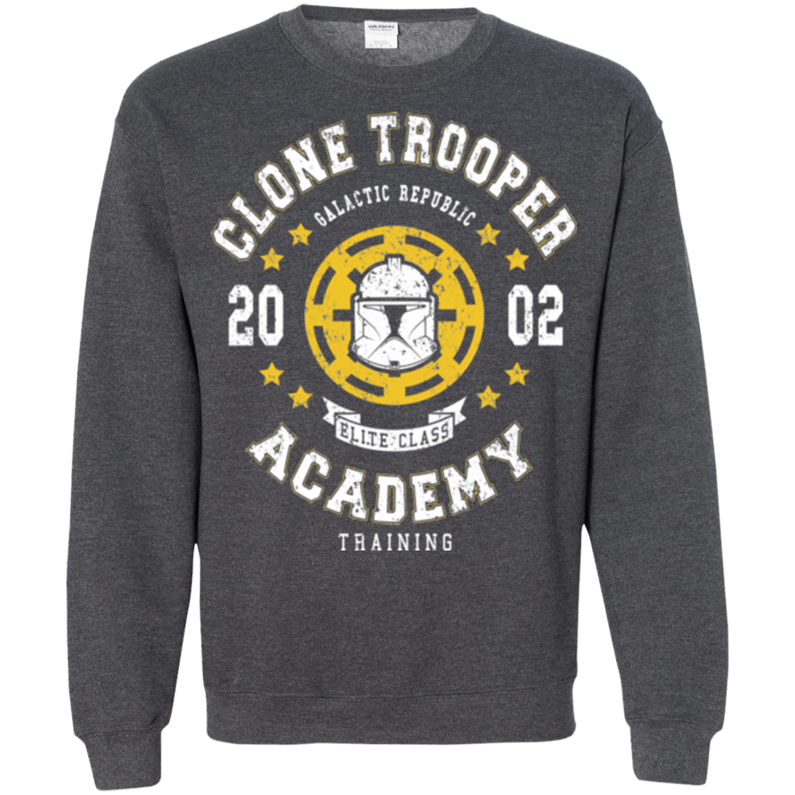Sweatshirts Dark Heather / Small Clone Trooper Academy 02 Crewneck Sweatshirt