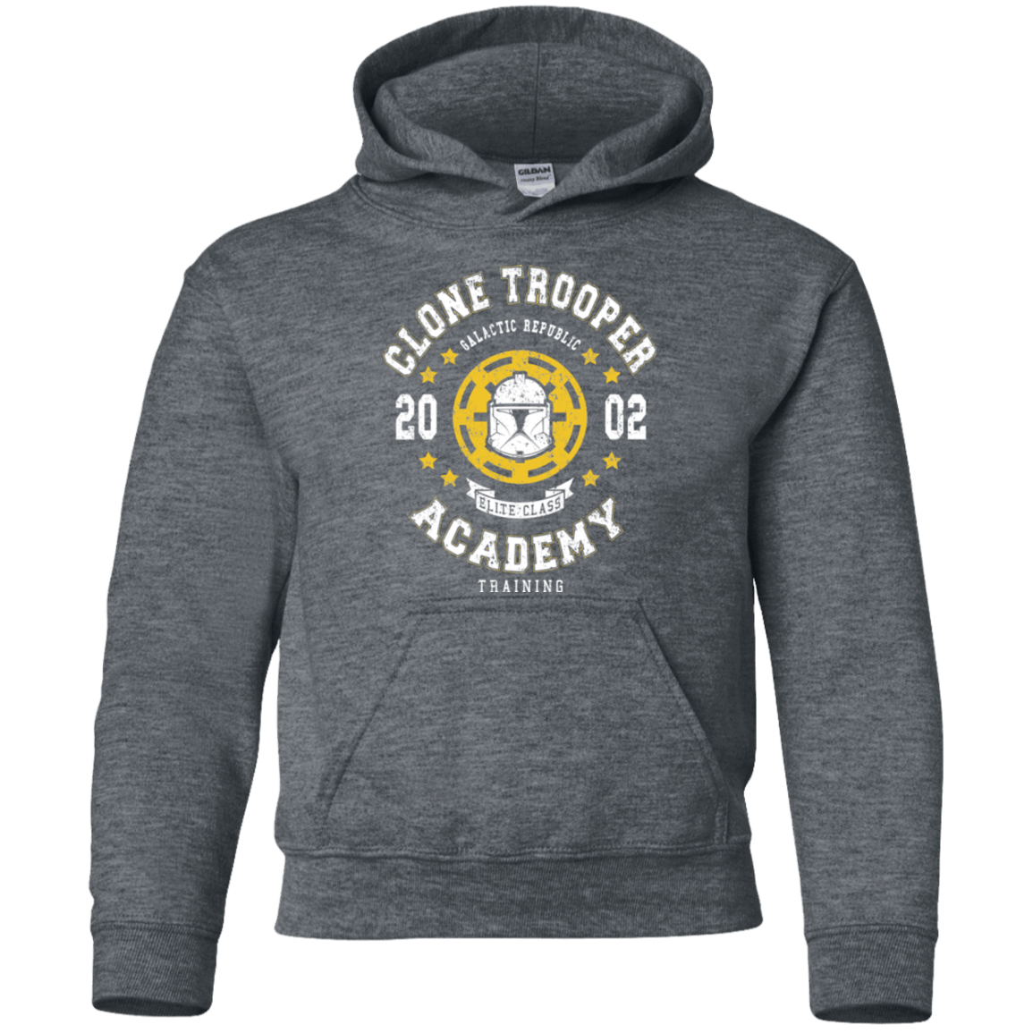 Sweatshirts Dark Heather / YS Clone Trooper Academy 02 Youth Hoodie