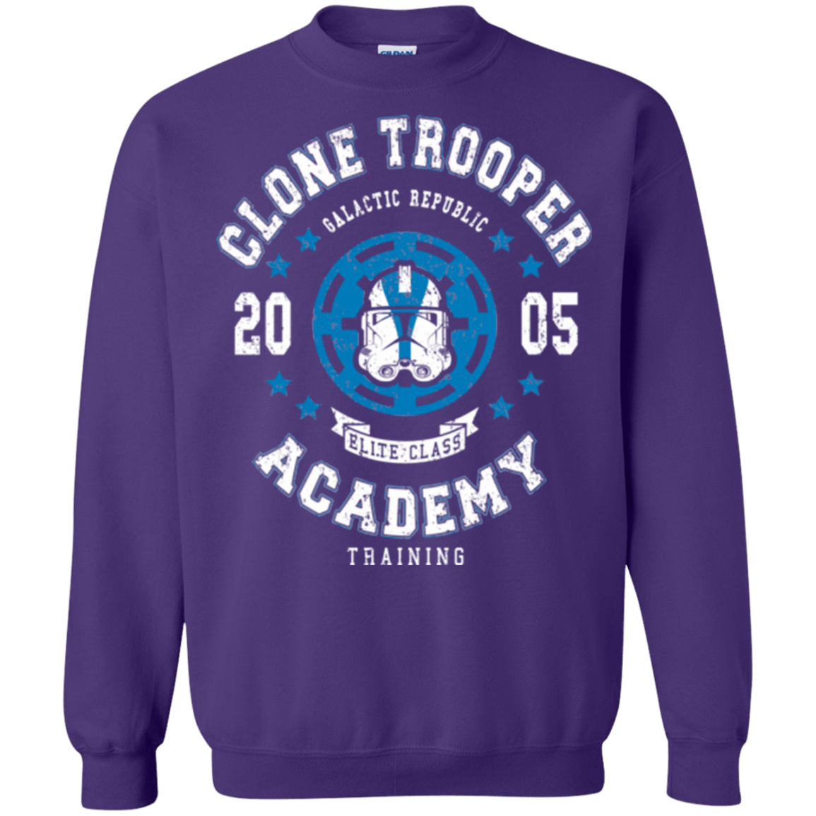 Sweatshirts Purple / Small Clone Trooper Academy 05 Crewneck Sweatshirt