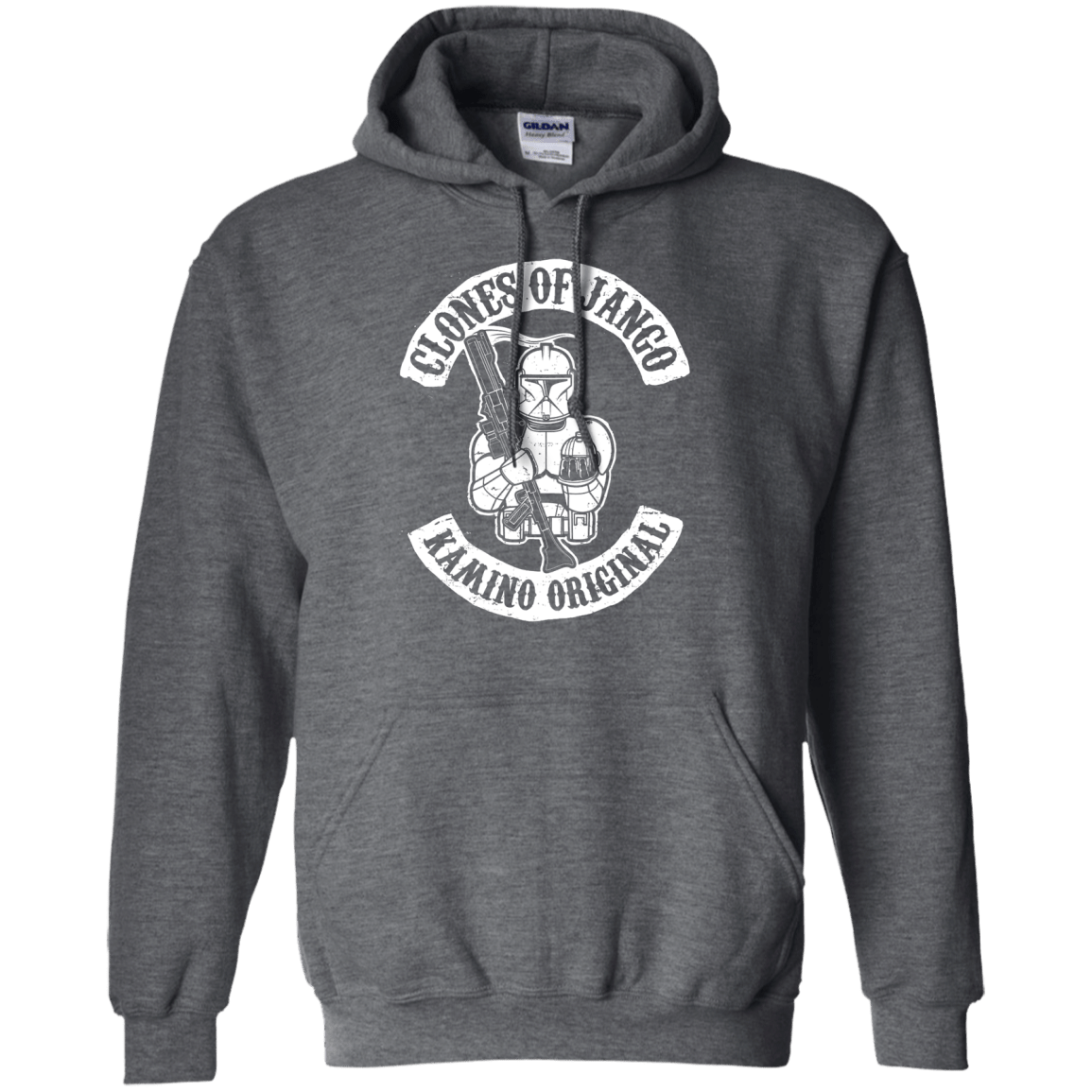 Sweatshirts Dark Heather / S Clones of Jango Pullover Hoodie