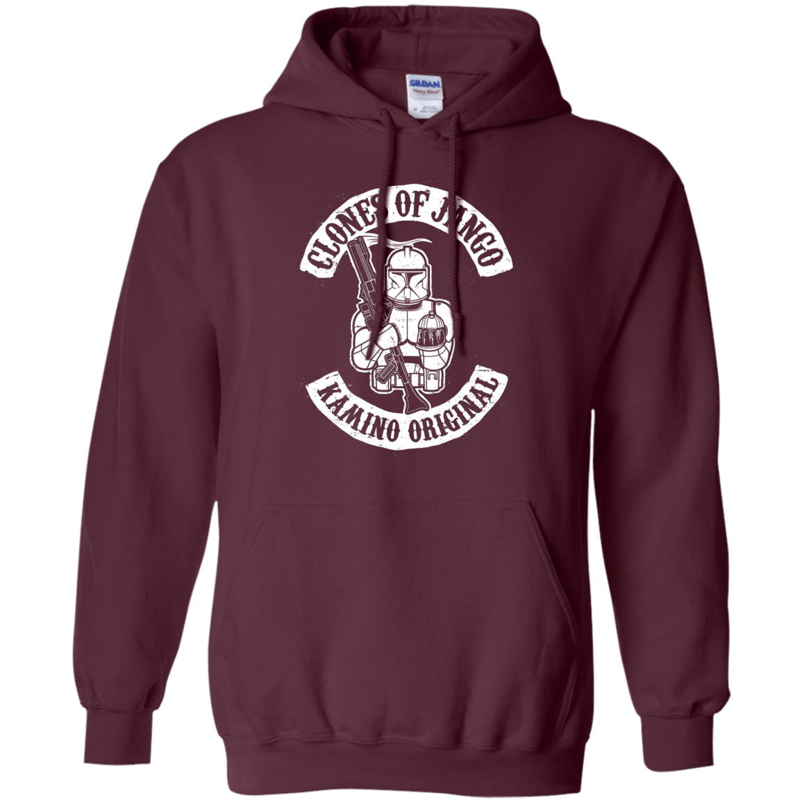 Sweatshirts Maroon / S Clones of Jango Pullover Hoodie