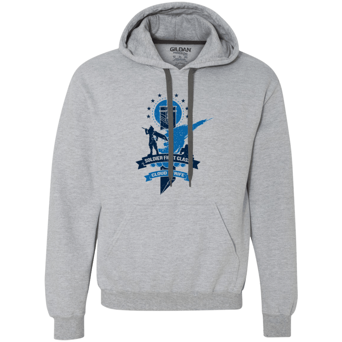 Sweatshirts Sport Grey / Small Cloud Strife White Premium Fleece Hoodie