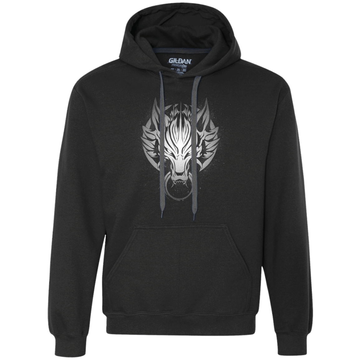 Sweatshirts Black / S Cloudy Wolf Premium Fleece Hoodie