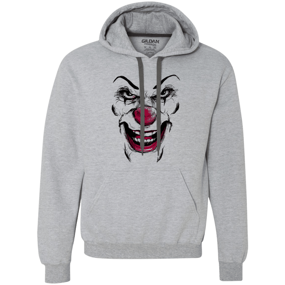 Sweatshirts Sport Grey / Small Clown Face Premium Fleece Hoodie