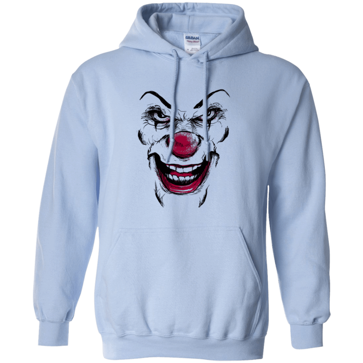 Sweatshirts Light Blue / Small Clown Face Pullover Hoodie
