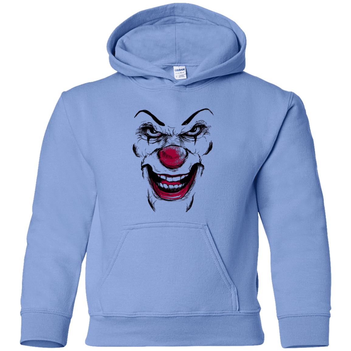 Sweatshirts Carolina Blue / YS Clown Face Youth Hoodie