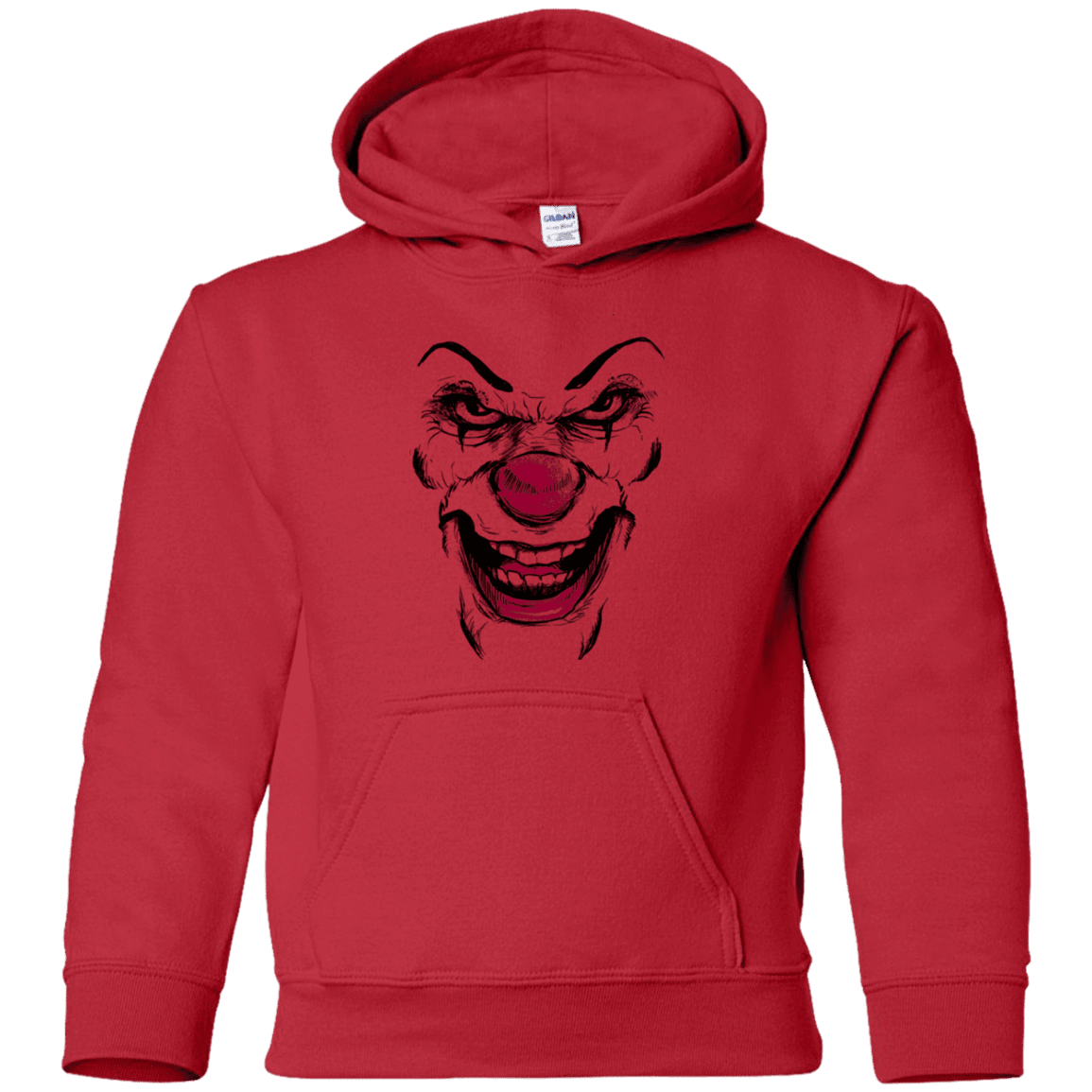 Sweatshirts Red / YS Clown Face Youth Hoodie