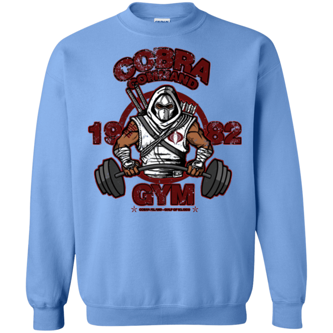 Sweatshirts Carolina Blue / Small Cobra Command Gym Crewneck Sweatshirt
