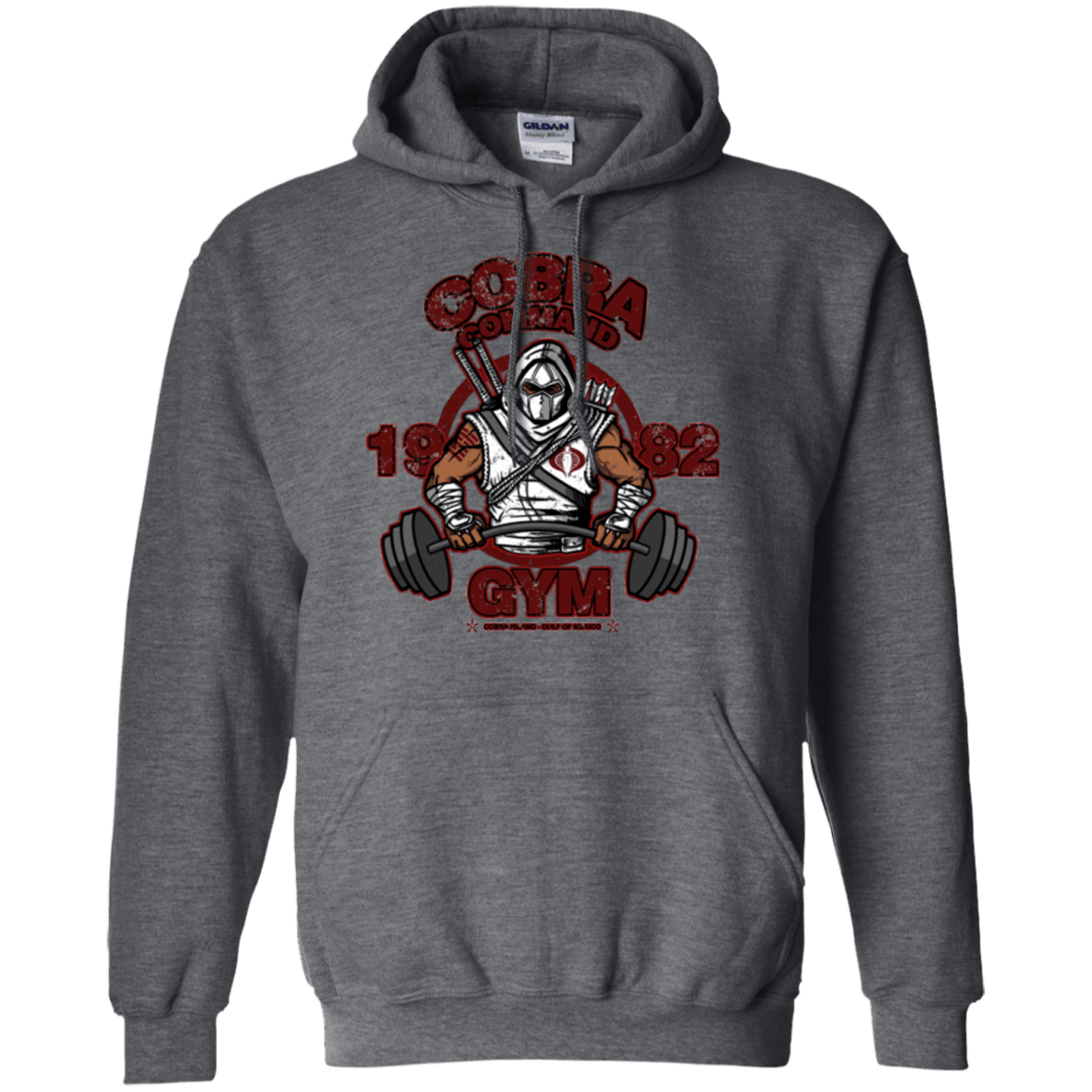 Sweatshirts Dark Heather / Small Cobra Command Gym Pullover Hoodie