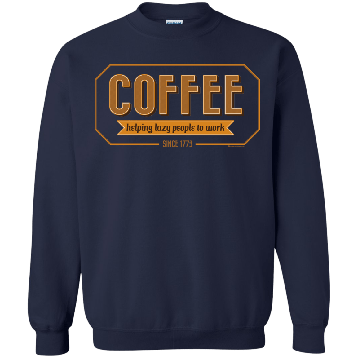 Sweatshirts Navy / Small Coffee For Lazy People Crewneck Sweatshirt