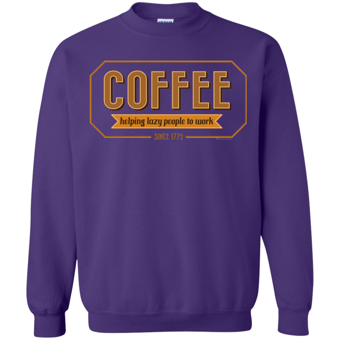 Sweatshirts Purple / Small Coffee For Lazy People Crewneck Sweatshirt