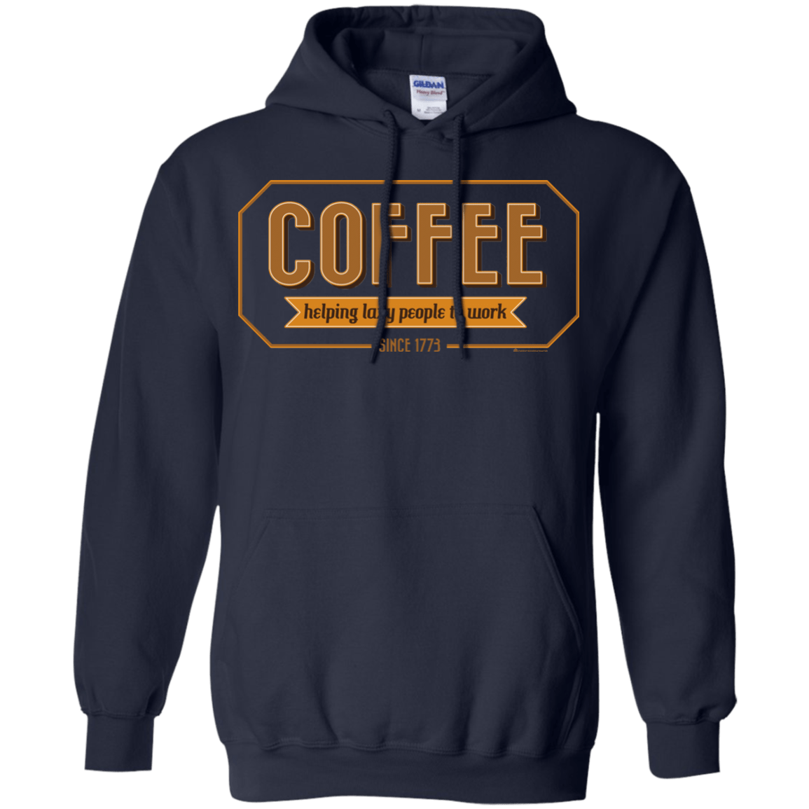 Sweatshirts Navy / Small Coffee For Lazy People Pullover Hoodie