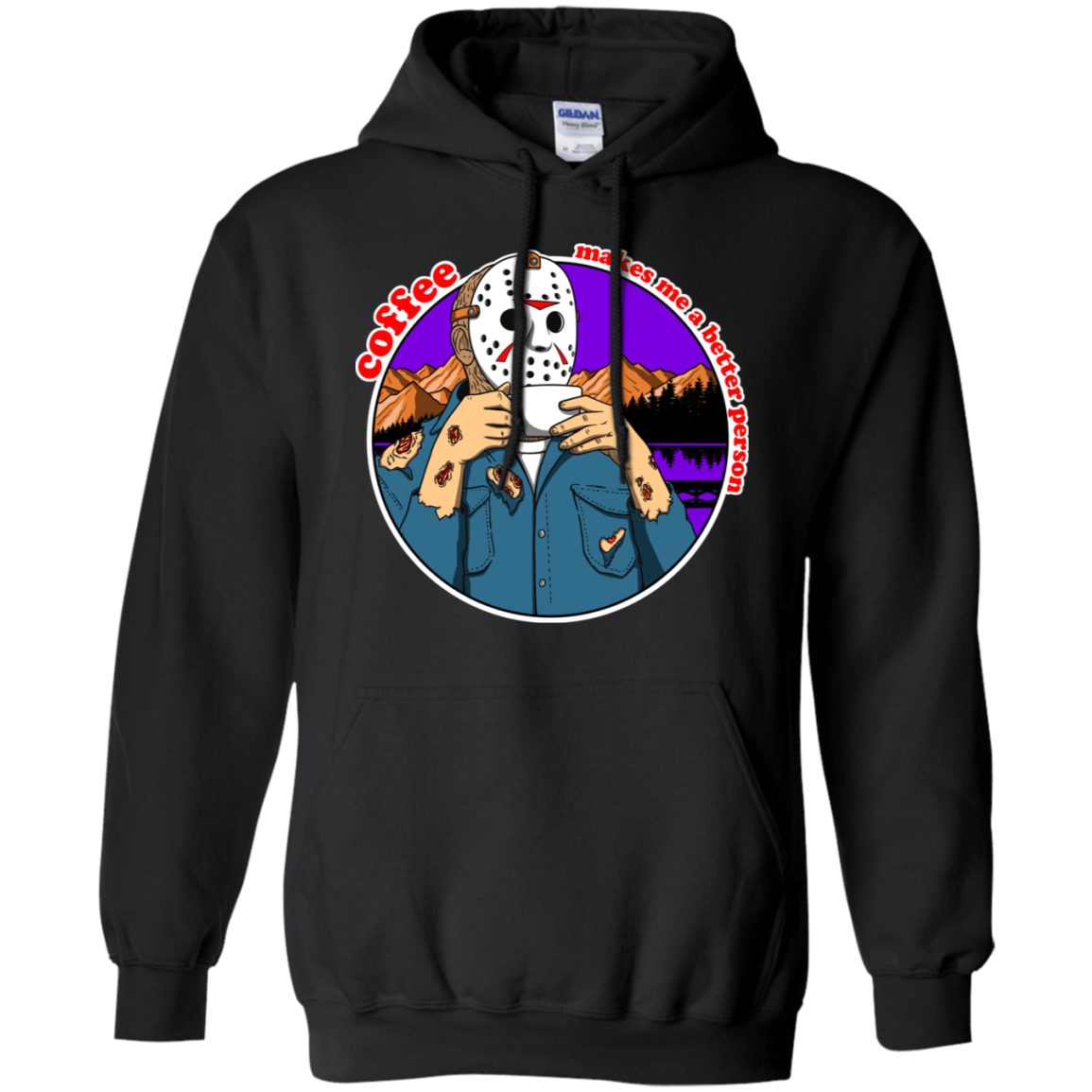 Sweatshirts Black / S Coffee Makes Me Better Pullover Hoodie